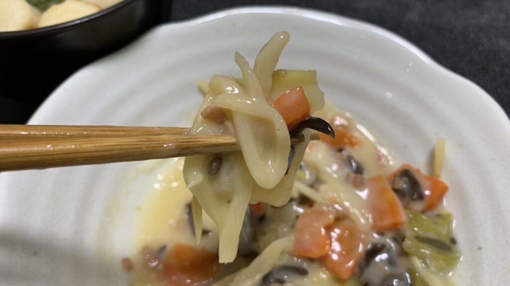 白菜の中華風豆乳煮込み